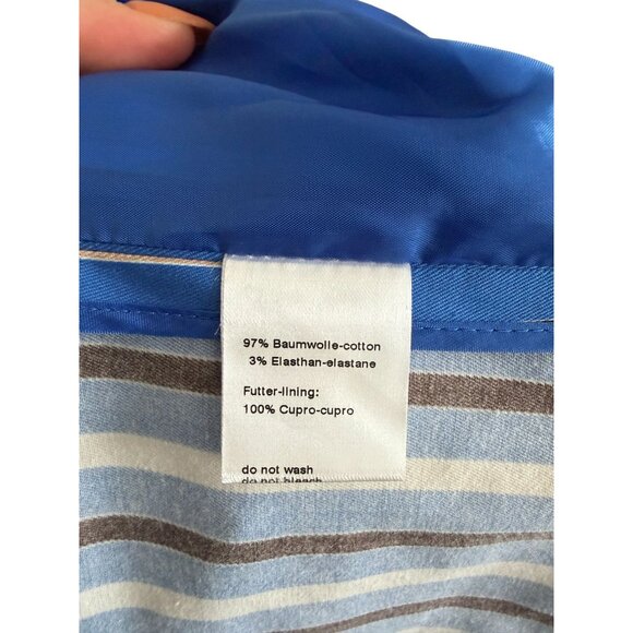 AKRIS PUNTO Blue Pinstriped Blazer Jacket Size US 8 - Picture 6 of 13